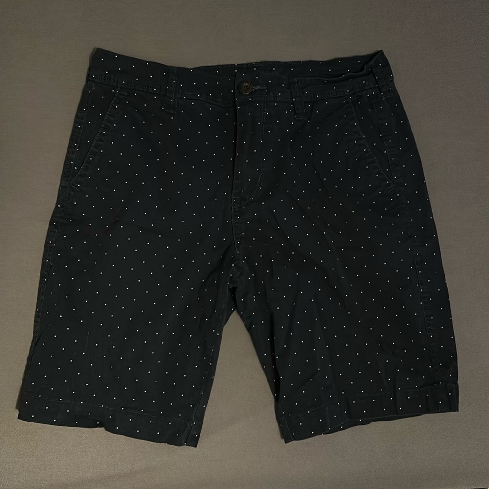 Size 29, Dark blue white spots, Aero shorts